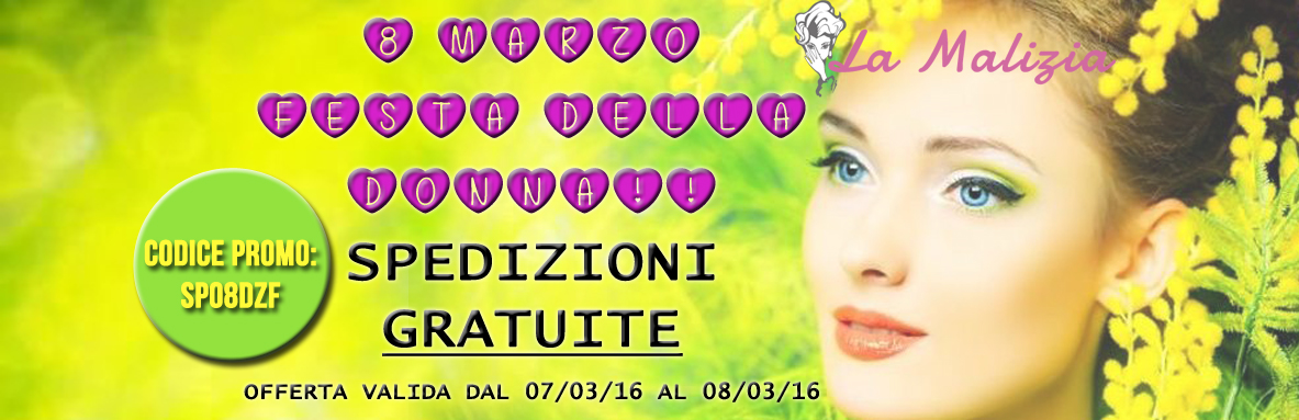 La Malizia Profumeria Ferrara promo Festa della donna marzo
