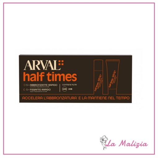 Arval Half Times Abbronzante Rapido SPF6 10 ml + Fissante Rapido 10 ml x 5 pz.