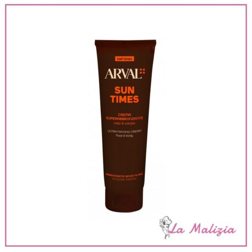 Arval Sun Times Crema Superabbronzante viso e corpo senza filtro 150 ml