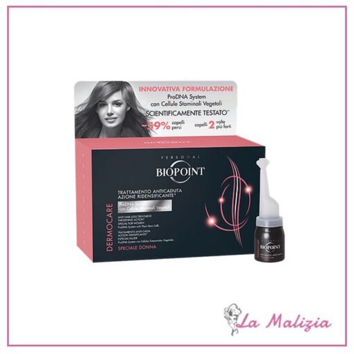 Biopoint Dermocare trattamento anticaduta azione ridensificante donna 12 x 6 ml