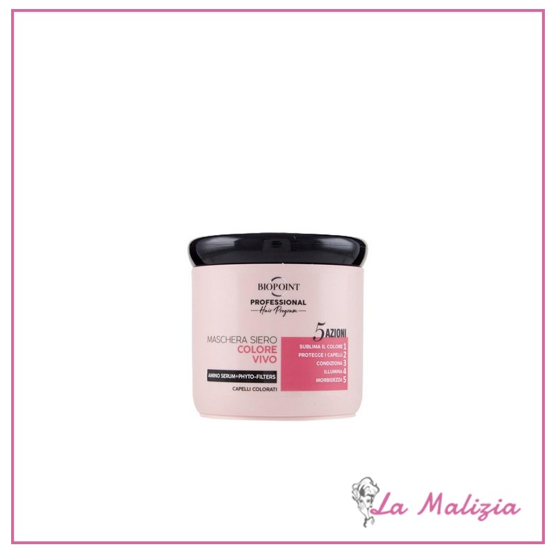 Biopoint Professional maschera siero colore vivo 5 azioni 400 ml