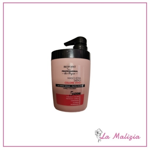 Biopoint Professional maschera siero colore vivo 5 azioni 300 ml