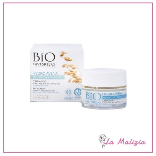Phytorelax Bio Hydro Avena crema viso idratazione intensa 24h 50 ml