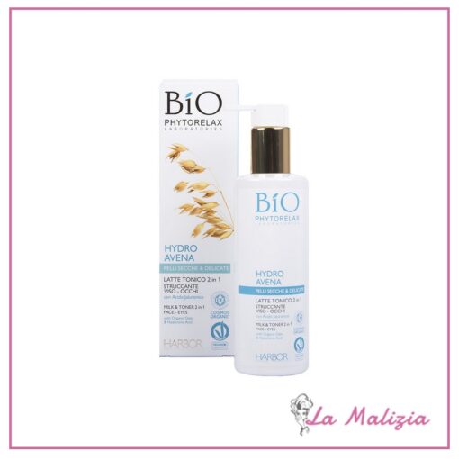 Phytorelax Bio Hydro Avena latte tonico 2 in 1 struccante 200 ml