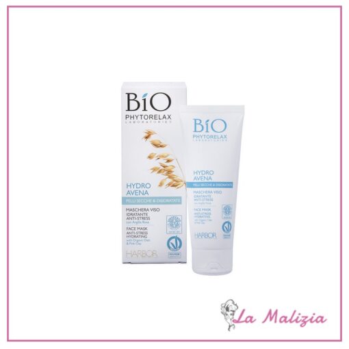 Phytorelax Bio Hydro Avena maschera viso idratante anti-stress 75 ml
