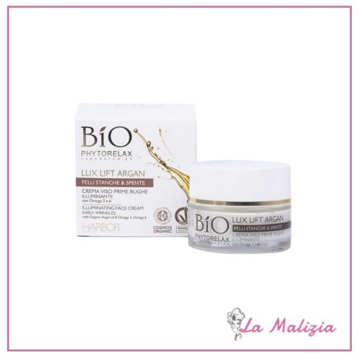 Phytorelax Bio Lux Lift Argan crema viso prime rughe illuminante 50 ml