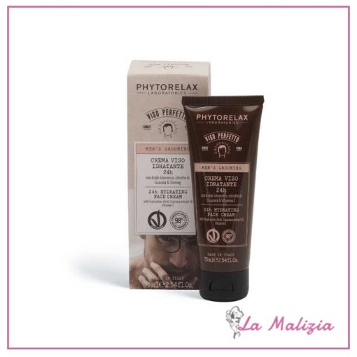 Phytorelax Uomo Viso Perfetto Crema Viso Idratante 24h 75 ml