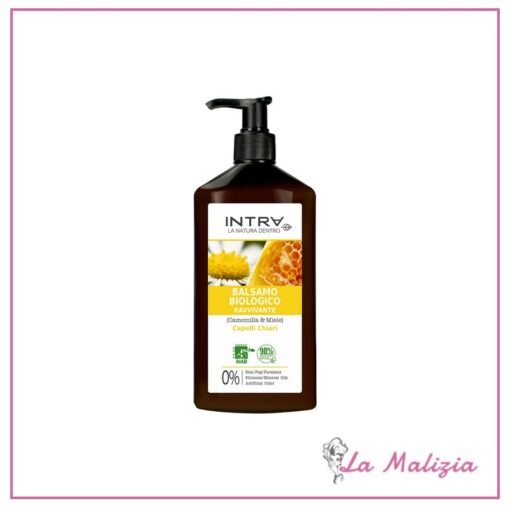 Intra Balsamo Biologico Ravvivante Capelli Chiari 250 ml