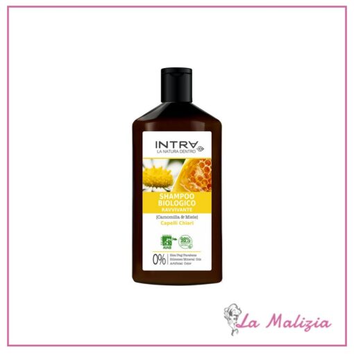 Intra Shampoo Biologico Ravvivante Capelli Chiari 250 ml