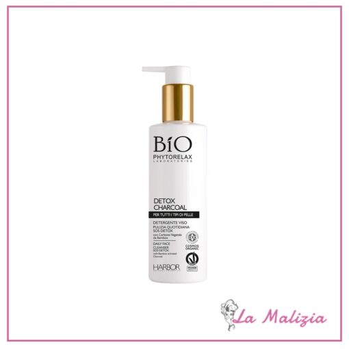 Phytorelax Bio Detox Charcoal detergente viso 200 ml