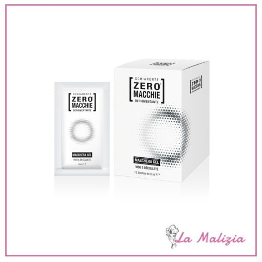 Zero Macchie Depigmentante Maschera Gel Viso & Décoleté 12 bustine 8 ml