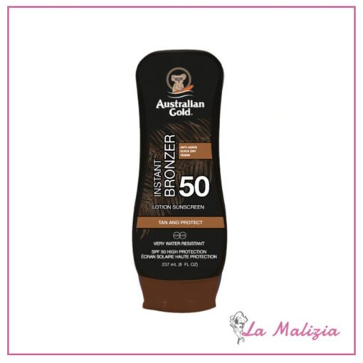 Australian Gold Lozione Solare Instant Bronzer spf 50 237 ml