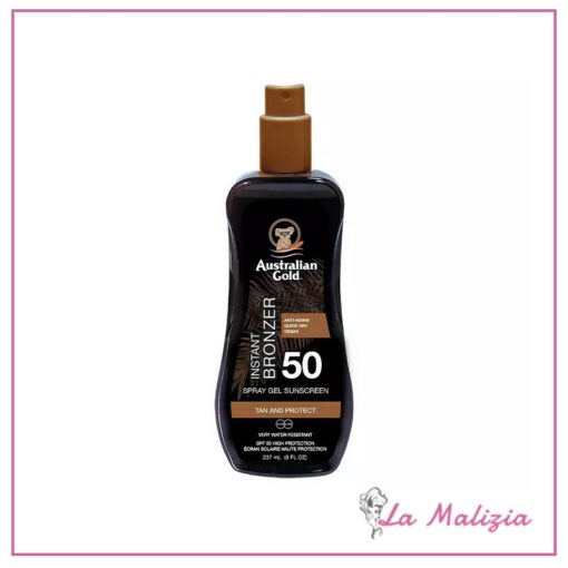 Australian Gold Instant Bronzer Gel Spray Sunscreen spf 50 237 ml