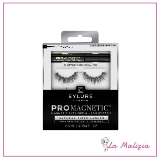 Eylure Ciglia Magnetiche Effetto Visone Con Eyeliner Magnetico Per Ciglia Finte – Fluttery Intense 179