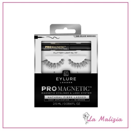 Eylure Ciglia Magnetiche Effetto Visone Con Eyeliner Magnetico Per Ciglia Finte – Fluttery Light 117