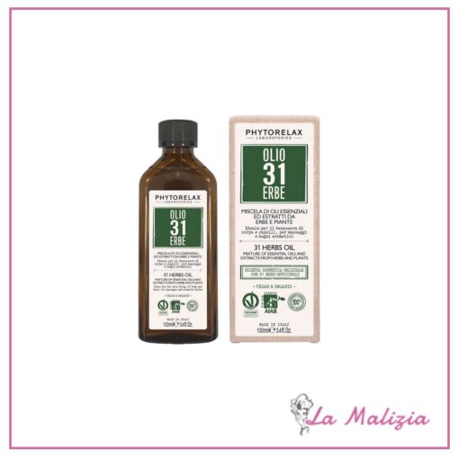 Phytorelax Olio 31 Erbe Miscela di Oli Essenziali ed Estratti da Erbe e Piante 100 ml