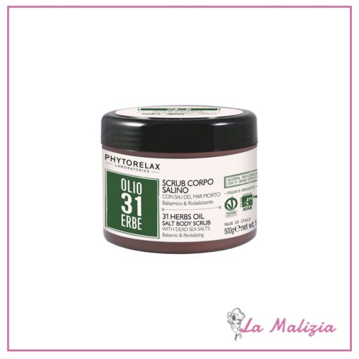 Phytorelax Olio 31 Erbe Scrub Corpo Salino 500 g vaso