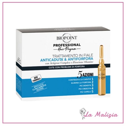 Biopoint Trattamento in fiale Anticaduta & Antiforfora 5 azioni 10x7ml