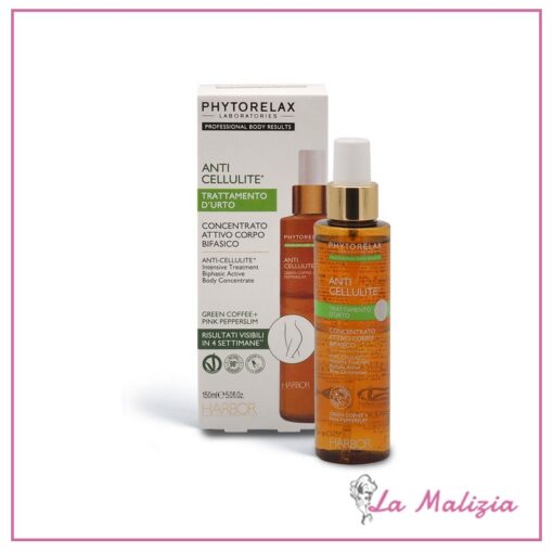Phytorelax Anticellulite Trattamento D'Urto Concentrato Attivo Bifasico Corpo 150 ml