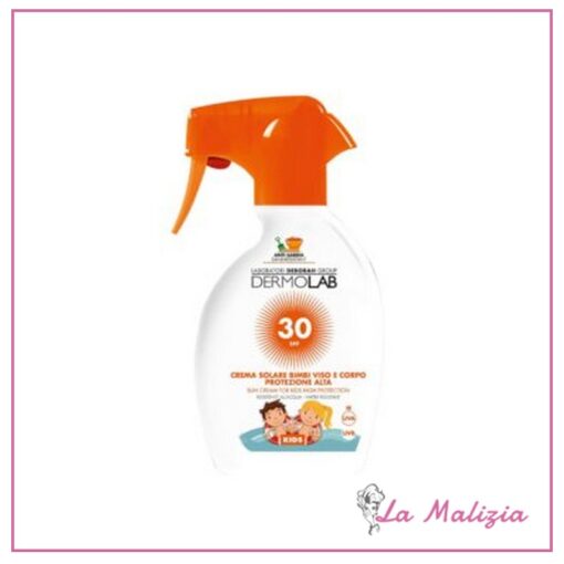 Dermolab Crema Solare Bimbi Viso e Corpo Protezione Alta SPF 30 250 ml