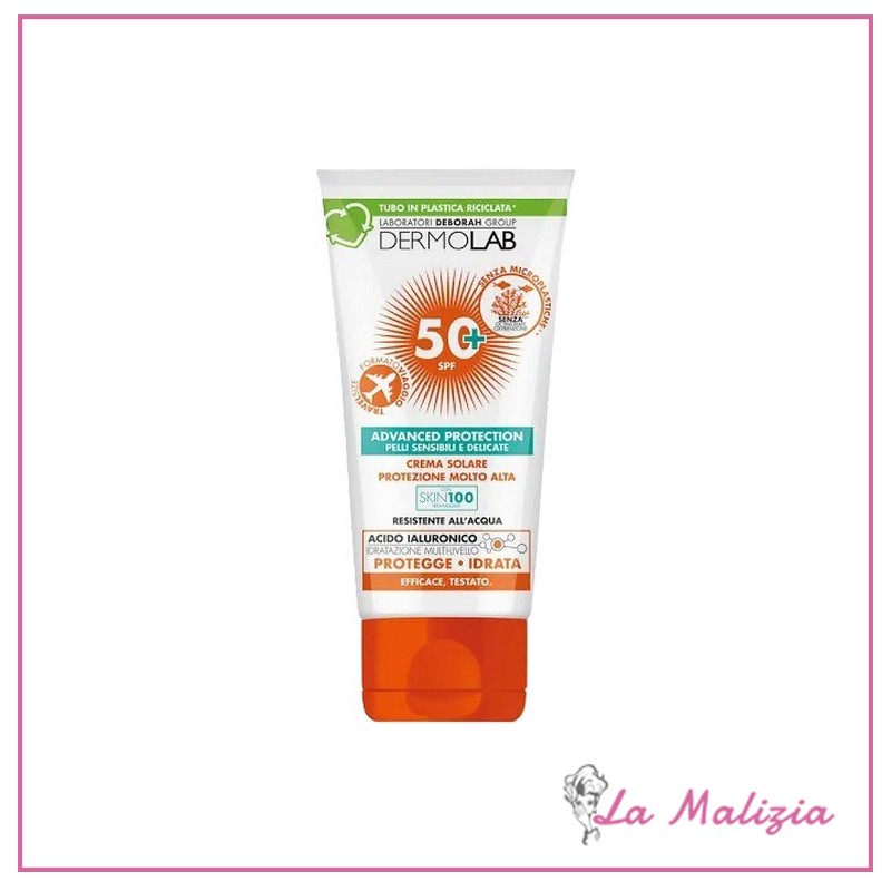 Dermolab Crema Solare Viso e Corpo 50+ 50 ml resistente all'acqua