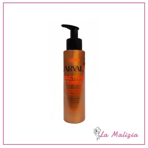 Arval Active Times Gel Abbronzante Multifunzione Attivatore di Melanina Viso e Corpo 150 ml
