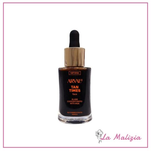 Arval Tan Times Autoabbronzante Rapido Viso Elisir Concentrato Anti-Age 30 ml