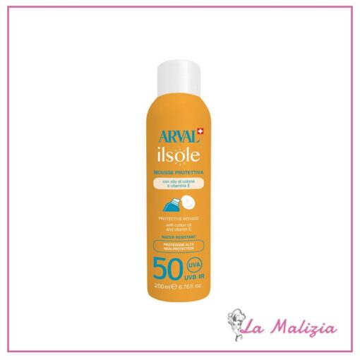 Arval Il Sole Mousse Protettiva SPF 50 Bombola 200 ml