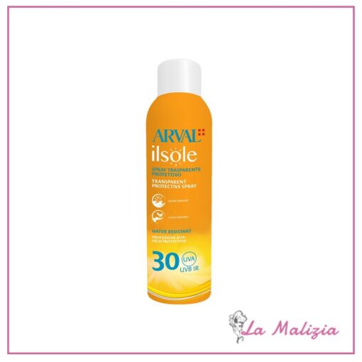 Arval Il Sole Spray Trasparente Protettivo SPF 30 Bombola 200 ml