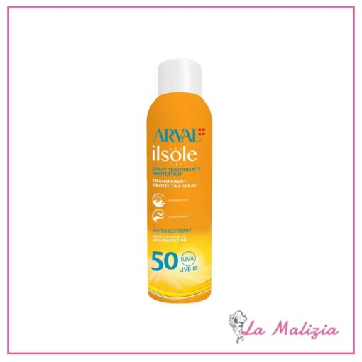 Arval Il Sole Spray Trasparente Protettivo SPF 50 Bombola 200 ml