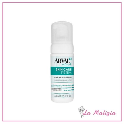 Arval Natural Skin Care System Mousse Micellare D-Tox 150 ml