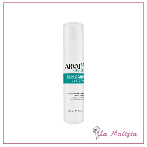Arval Natural Skin Care System Fluido Antietà D-Tox Rigenerante 50 ml