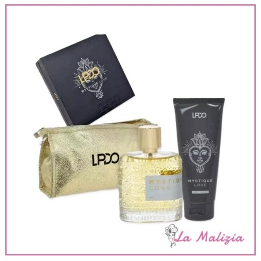 Lpdo Mystique Love cofanetto edp intense 100 ml spray+ Body wash 100 ml+pochette