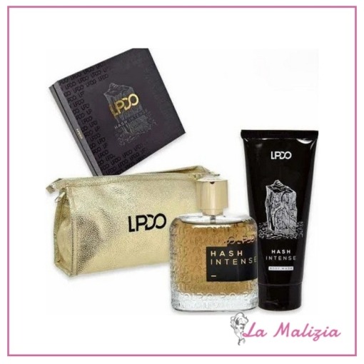 Lpdo Hash Intense cofanetto edp intense 100 ml spray + body wash 100 ml + pochette