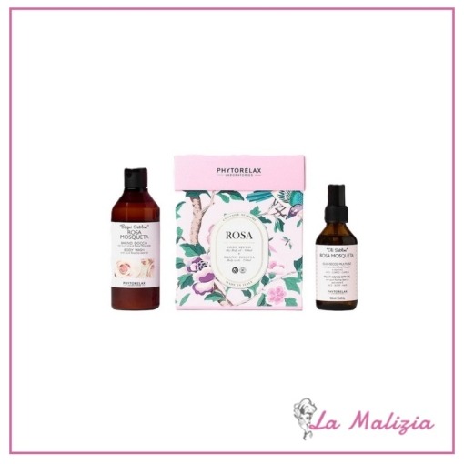 Phytorelax cofanetto Rosa olio secco 100 ml + bagno doccia 250 ml