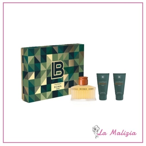 Biagiotti Roma Uomo cofanetto edt 75 ml spray+ 2x50 ml Gel Doccia