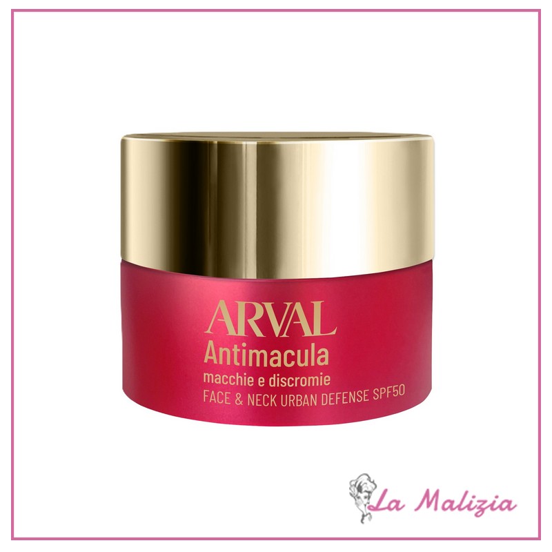 Arval Antimacula macchie e discromie Face & Neck Urban Defense SPF 50 50 ml