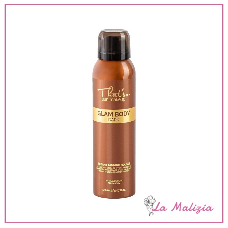 That'so sun makeup Glam Body Dark mousse abbronzante effetto immediato 150 ml
