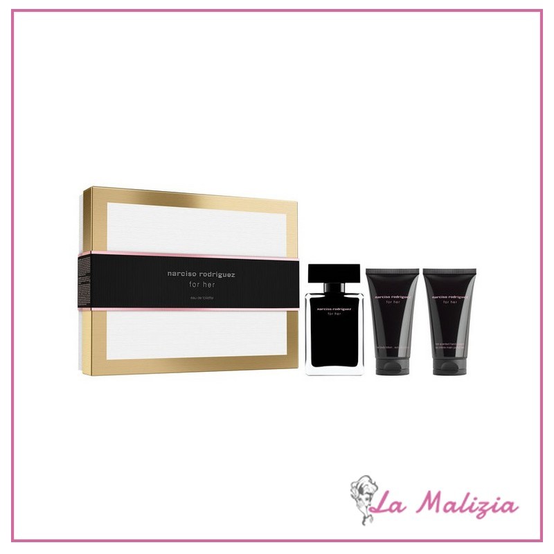 Narciso Rodriguez For Her conf. 50 ml edt+latte corpo 50 ml+crema mani 50 ml